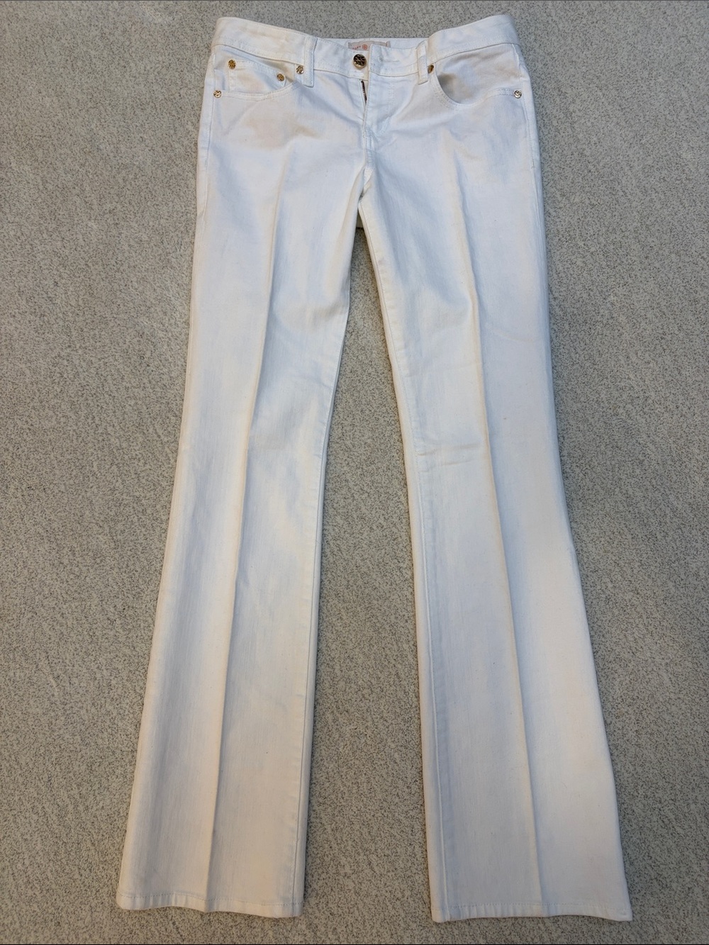 Tory Burch White Boot Cut Flare Denim Pants (NWT)